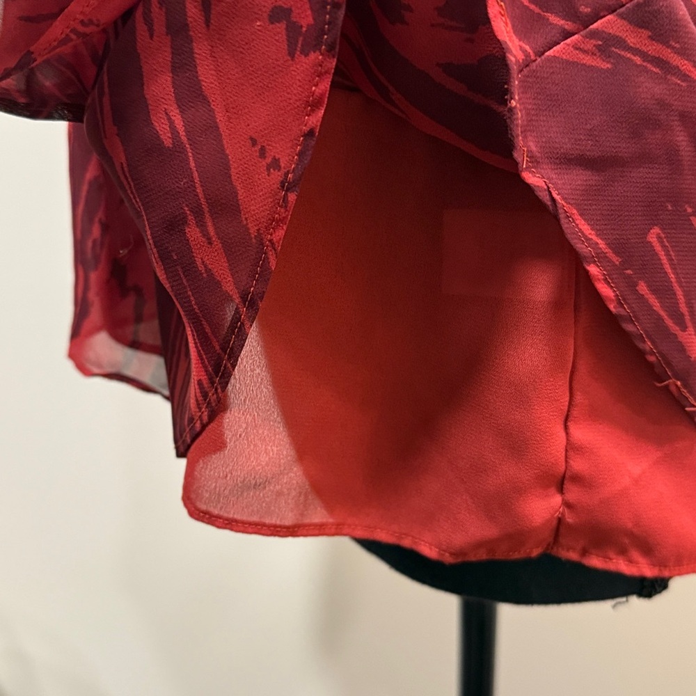 Red Ruffle Tank Top - Picture 6 of 8
